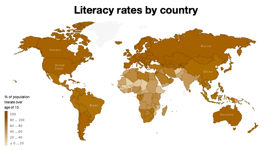 Global Literacy Rates Increasing Literacy Rates Around the World!